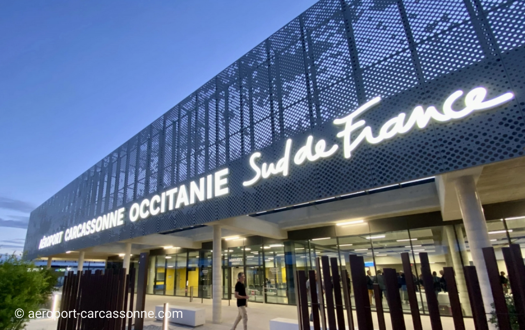 Le très moderne aéroport de Carcassonne. © aeroport-carcassonne.com