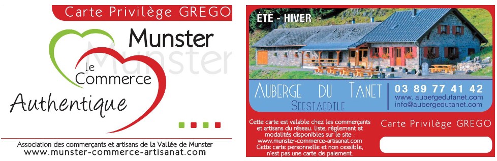 Deux des visuels de la Carte Privilège GREGO