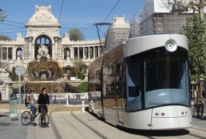 Photo d'un tramway à Marseille