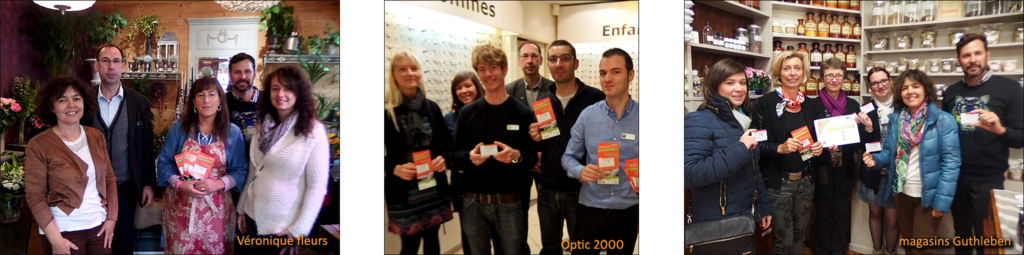 Photo d'une partie des commerçants adhérent au programme de fidélité GREGO - Vallée de Munster