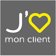 Logo du programme "J'aime mon client" lancé par Les Pages Jaunes avec la solution Loyalty Operator d'Adelya