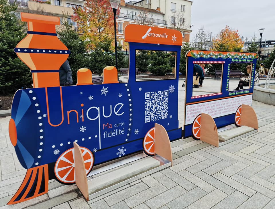 Photo d'une animation commerciale pour promouvoir le programme de fidélité collectif UCAPS