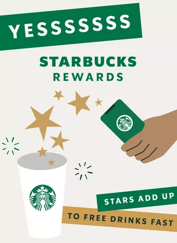 Une communication de StarBuck Rewards. ©starbucks.ae Fidélisation dans le monde
