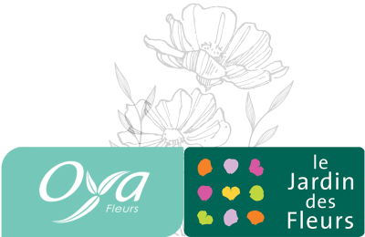 logos de oya et jardin des fleurs - ADELYA logos de oya et jardin des fleurs