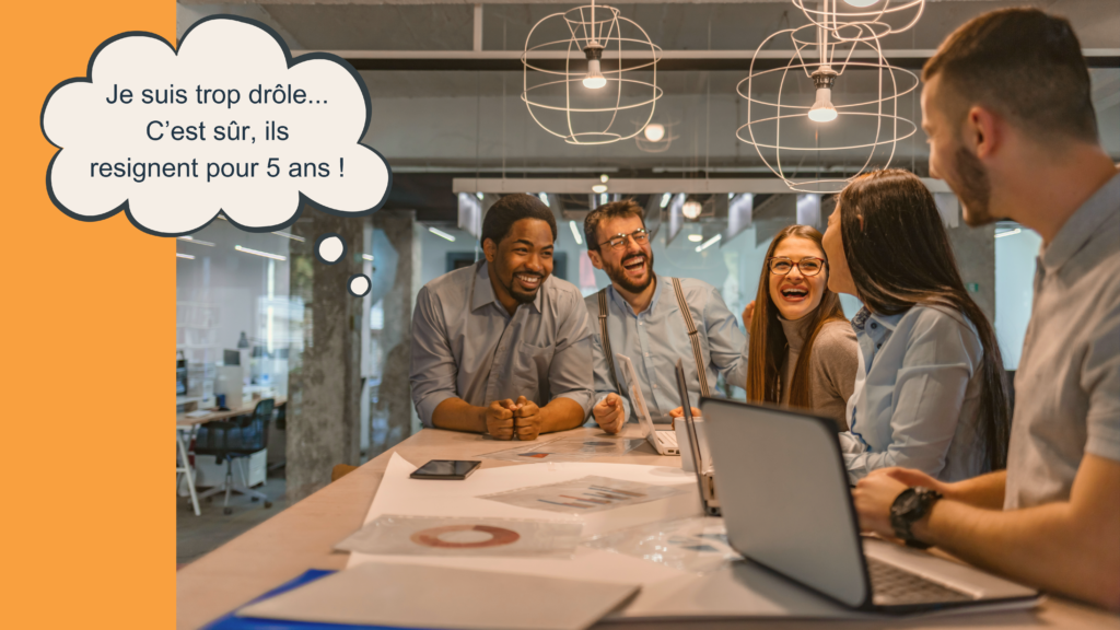 Un groupe de collaborateurs souriants et confiants.