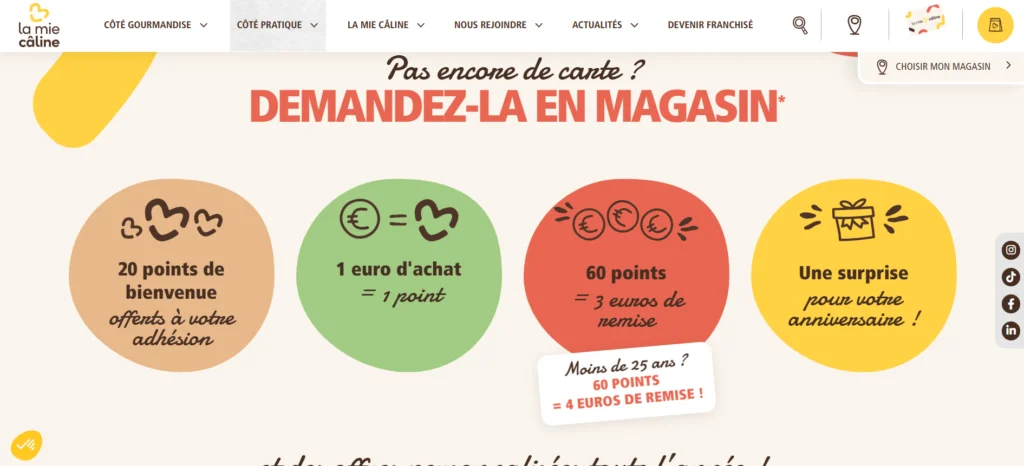 La mie caline offre moins de 25 ans
