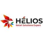 Logo with a multicolored abstract flower icon on the left and red wordmark on the right, representing the brand.