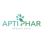 Brand logo with teal and green abstract shapes forming a leaf, accompanied by the brand name in teal lettering.