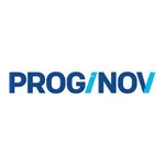 Logo reading PROG/NOV in blue on white background.