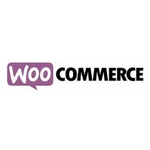 WooCommerce logo with a purple speech-bubble graphic and bold 'Commerce' text