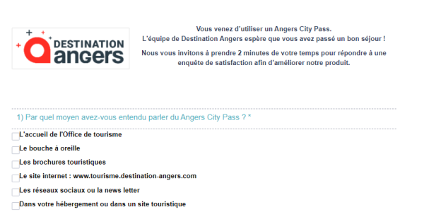 Questionnaire de satisfaction de la ville d'Angers